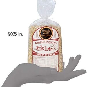 Amish Country Popcorn | 2 Lb Medium White Popcorn | Old Fashioned, Non-GMO and Gluten Free (2lb Bags)