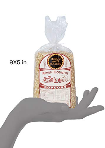 Amish Country Popcorn | 2 Lb Medium White Popcorn | Old Fashioned, Non-GMO and Gluten Free (2lb Bags)