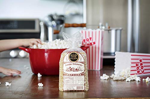 Amish Country Popcorn | 2 Lb Medium White Popcorn | Old Fashioned, Non-GMO and Gluten Free (2lb Bags)