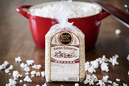 Amish Country Popcorn | 2 Lb Medium White Popcorn | Old Fashioned, Non-GMO and Gluten Free (2lb Bags)