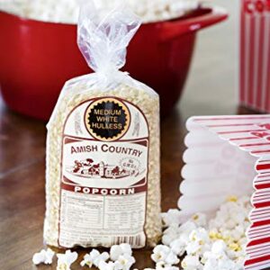 Amish Country Popcorn | 2 Lb Medium White Popcorn | Old Fashioned, Non-GMO and Gluten Free (2lb Bags)