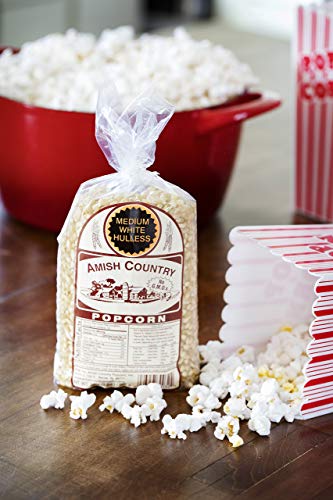 Amish Country Popcorn | 2 Lb Medium White Popcorn | Old Fashioned, Non-GMO and Gluten Free (2lb Bags)