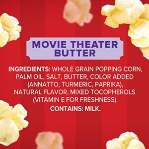 Orville Redenbacher’s Movie Theater Butter Flavored Microwave Popcorn, Gluten Free, 6 Count Popcorn Bags (6 Boxes)