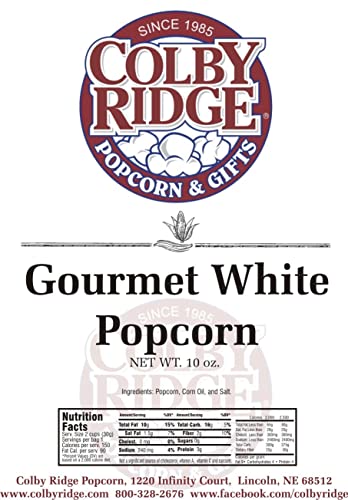 Colby Ridge 8 Gal. (128 Cups) Popcorn Sampler White, Caramel, Cheese, and Rainbow Popped Popcorn