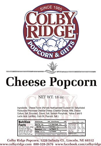 Colby Ridge 8 Gal. (128 Cups) Popcorn Sampler White, Caramel, Cheese, and Rainbow Popped Popcorn