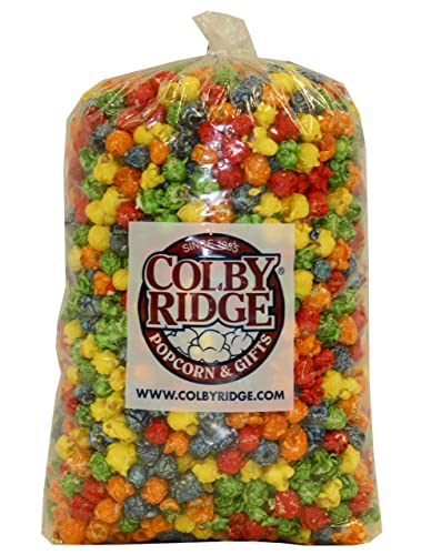 Colby Ridge 8 Gal. (128 Cups) Popcorn Sampler White, Caramel, Cheese, and Rainbow Popped Popcorn