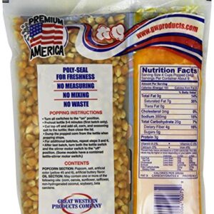 Great Western Premium America Dual Pack Popcorn, 10.6 Ounce (Pack of 24)