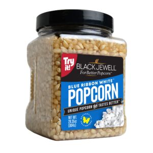 Black Jewell Gourmet Popcorn Kernels, Blue Ribbon White, 28.35oz (Pack of 1)