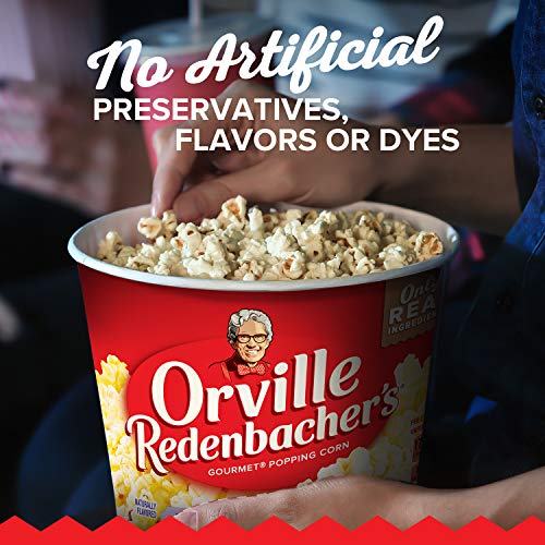 Orville Redenbacher’s Movie Theater Butter Popcorn Tub, 3.9 Ounce, Pack of 12