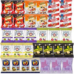 popcorn variety pack - snack bag assortment care package - bulk sampler (32 count)