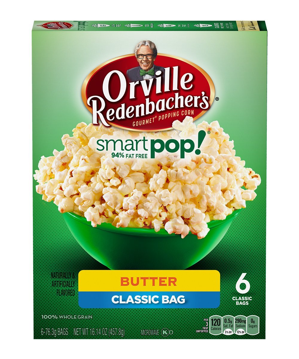 Orville Redenbacher's Smart Pop! Butter Flavored Popcorn (2 Pack) 6 Count Boxes