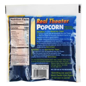 Wabash Valley Farms Real Theatre Popcorn: Popcorn Kernels for Popcorn Machine, Kernels, Popcorn Kit, Stove Top Popcorn, 5 pack Popcorn Kit