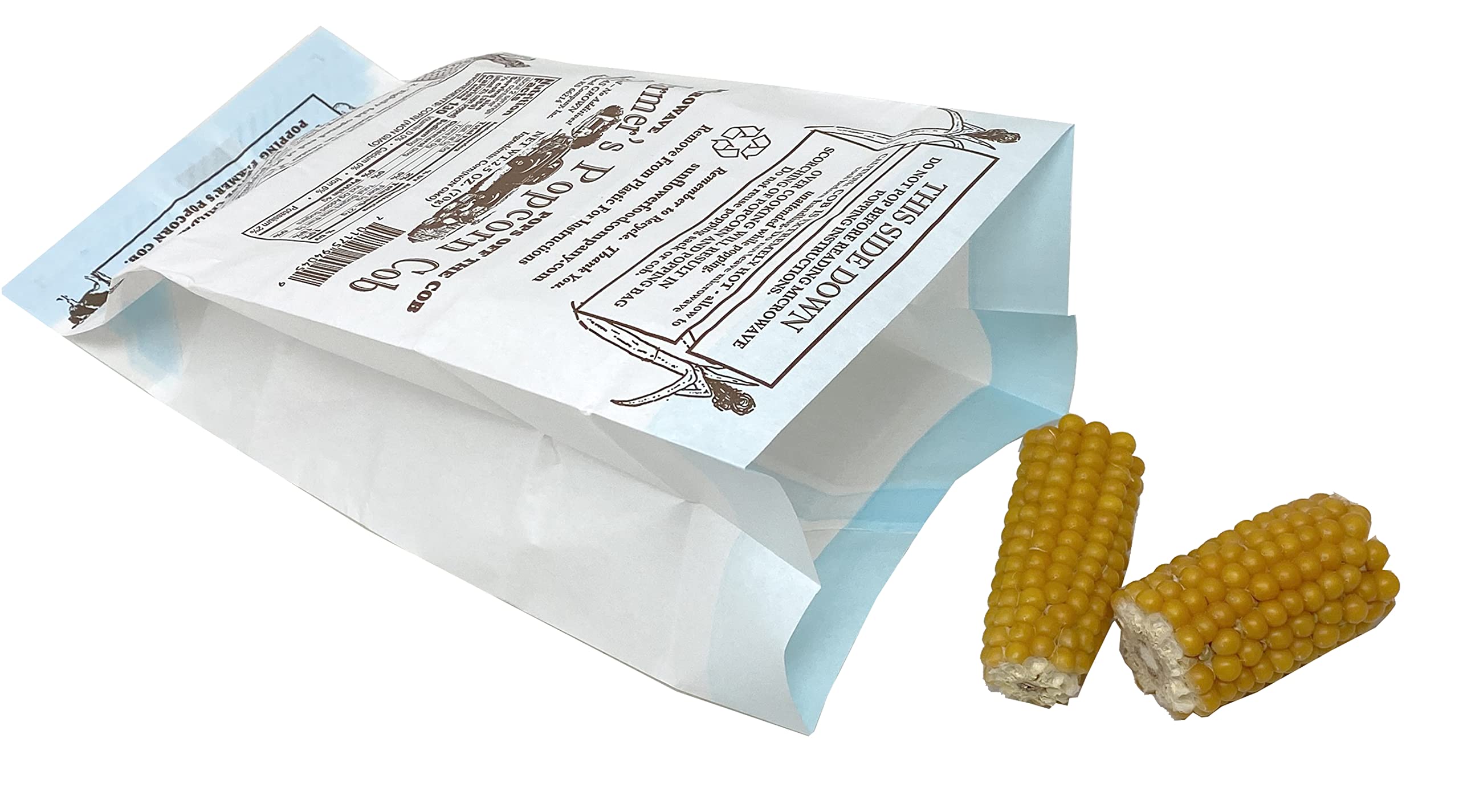 Farmers Popcorn Cob – Microwave Popcorn That Pops Off the Cob - Pack of 3 - All Natural, No Additives, Kansas Grown, Non-GMO Popcorn - 2.5 Ounce