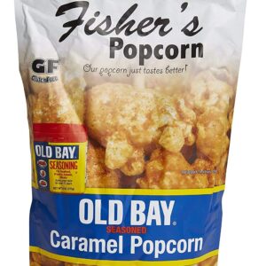 Fisher's Popcorn Old Bay Seasoned Caramel Popcorn