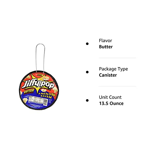 Jiffy Pop Butter Popcorn, 4.5 Ounce (Pack of 3)