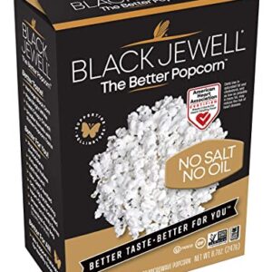 Black Jewell Gourmet Popcorn, Healthy Popcorn Snack, No Salt No Oil, 8.7 Ounces (Pack of 6)