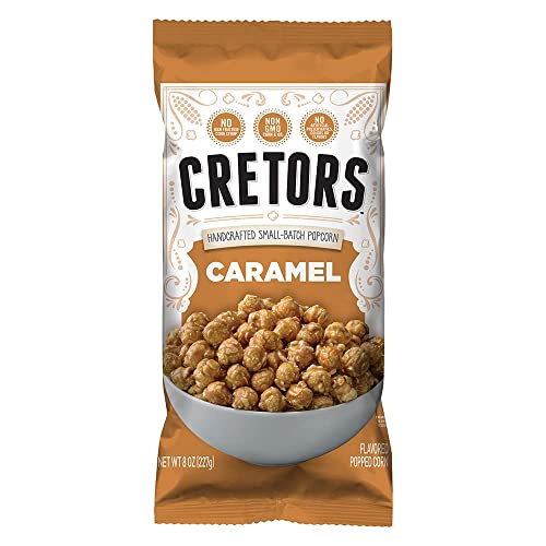 G.H. Cretors’ Caramel Corn – Irresistible Gourmet Caramel Popcorn Snacks in Individual Bags, 8 Oz (6 Pack)