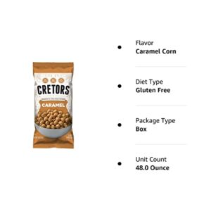 G.H. Cretors’ Caramel Corn – Irresistible Gourmet Caramel Popcorn Snacks in Individual Bags, 8 Oz (6 Pack)