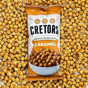 G.H. Cretors’ Caramel Corn – Irresistible Gourmet Caramel Popcorn Snacks in Individual Bags, 8 Oz (6 Pack)