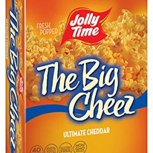 Jolly Time The Big Cheez Cheddar Cheese Microwave Popcorn, 3 Count (Pack of 1)