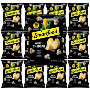 edyos smartfood white cheddar popcorn, 5/8 oz bags, pack of 10