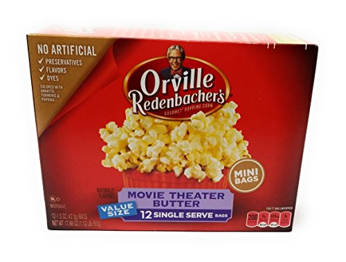 Orville Redenbachers Gourmet Popcorn Movie Theater Butter 12 Ct. Mini (Pack of 2)