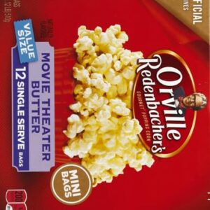 Orville Redenbachers Gourmet Popcorn Movie Theater Butter 12 Ct. Mini (Pack of 2)