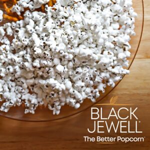 Black Jewell Simply Sea Salt Hulless Heirloom Popped Popcorn 4.5 Ounces (Pack of 3)