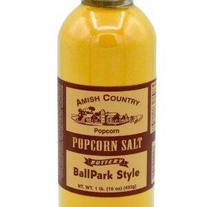 Amish Country Popcorn | Ballpark ButterSalt Popcorn Salt - 16 oz Bottle