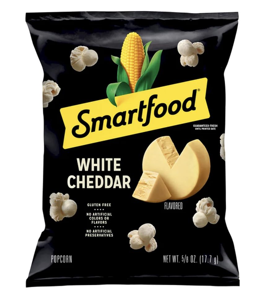 Salutem Vita - Smartfood White Cheddar Popcorn, 0.625oz Bags, Pack of 10