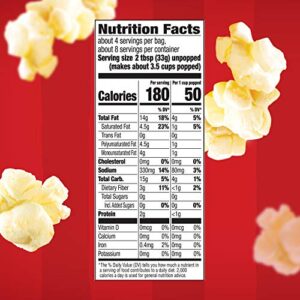 Orville Redenbacher’s Pour Over Movie Theater Butter Flavored Microwave Popcorn, Gluten Free, 2 Count Popcorn Bags (12 Boxes)