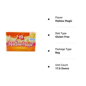 Jolly Time Mallow Magic Marshmallow Flavor Microwave Popcorn, 2-Count Boxes (Pack of 2)