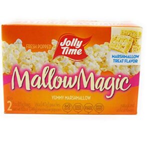 Jolly Time Mallow Magic Marshmallow Flavor Microwave Popcorn, 2-Count Boxes (Pack of 2)