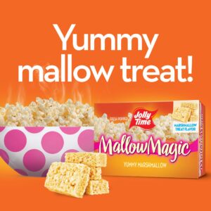 Jolly Time Mallow Magic, Sweet Marshmallow Microwave Popcorn with Candy Coated Sugar Topping for an Easy Gourmet Treat (Mallow Magic, 4.4 Ounce (Pack of 8))