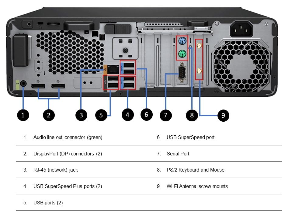 VISION COMPUTERS HP Z2 Small Form Factor G5 Workstation, Intel i3-10100, 8GB RAM, 256GB SSD +5 00GB HDD, Windows 11 Pro, WIFI & Bluetooth, Slim Wired SmartCard Keyboard & Wired Mouse