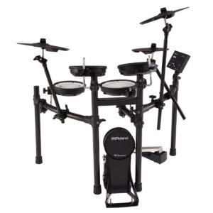 Roland TD-07KV Electronic V-Drums Kit – Legendary Dual-Ply All Mesh Head kit with superior expression and playability – Bluetooth Audio & MIDI – USB for recording audio and MIDI data – 40 FREE Melodic