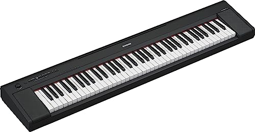 Yamaha 76-Key Piaggero Ultra-Portable Digital Piano, Black (NP35B)