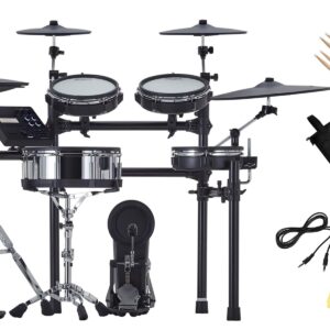 Roland Generation 2 V-Drums TD-27KV2S Electronic Drum Set Bundle with Drumstick Bag, 3.5mm Audio Cable, 3 Pairs of Drumsticks, and Austin Bazaar Polishing Cloth