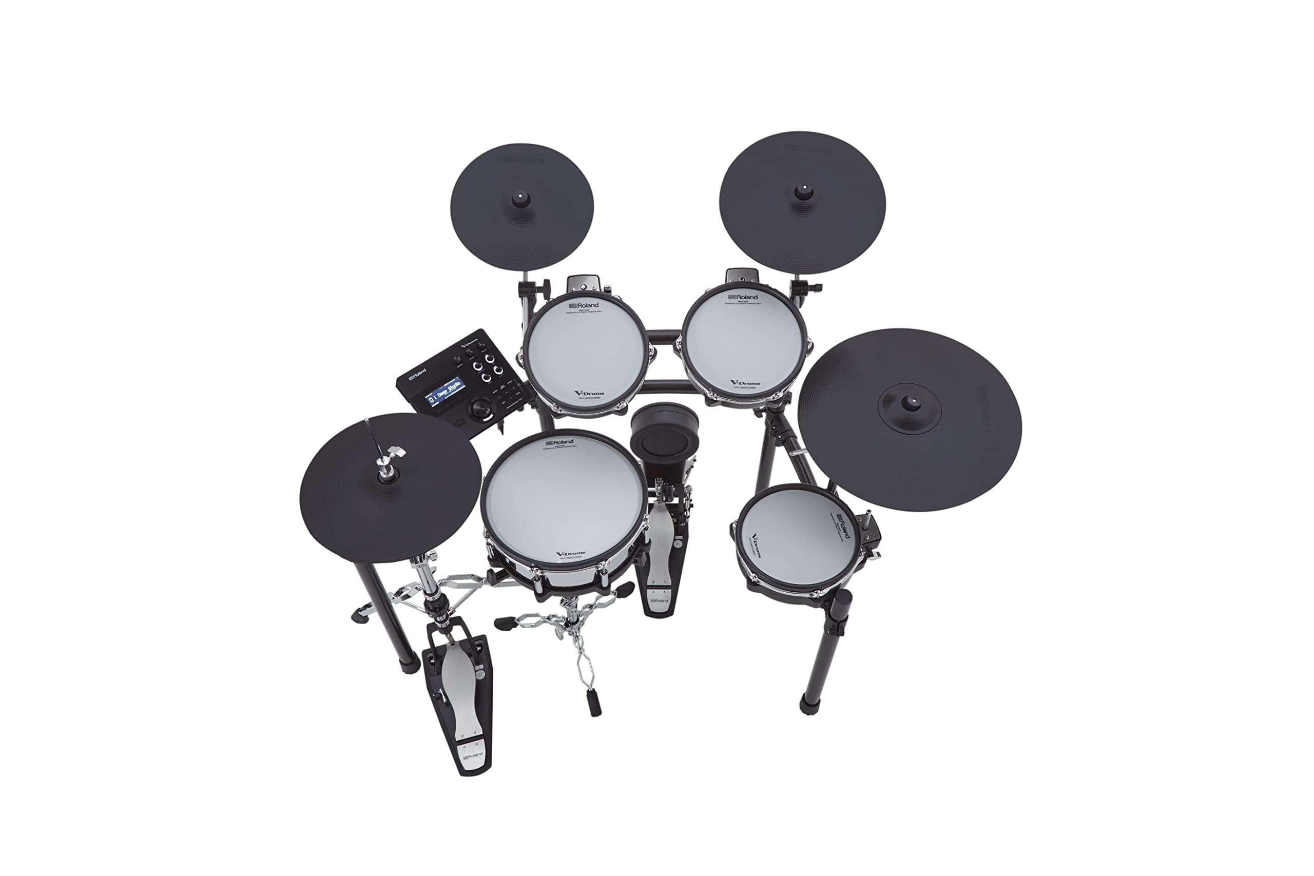 Roland Generation 2 V-Drums TD-27KV2S Electronic Drum Set Bundle with Drumstick Bag, 3.5mm Audio Cable, 3 Pairs of Drumsticks, and Austin Bazaar Polishing Cloth