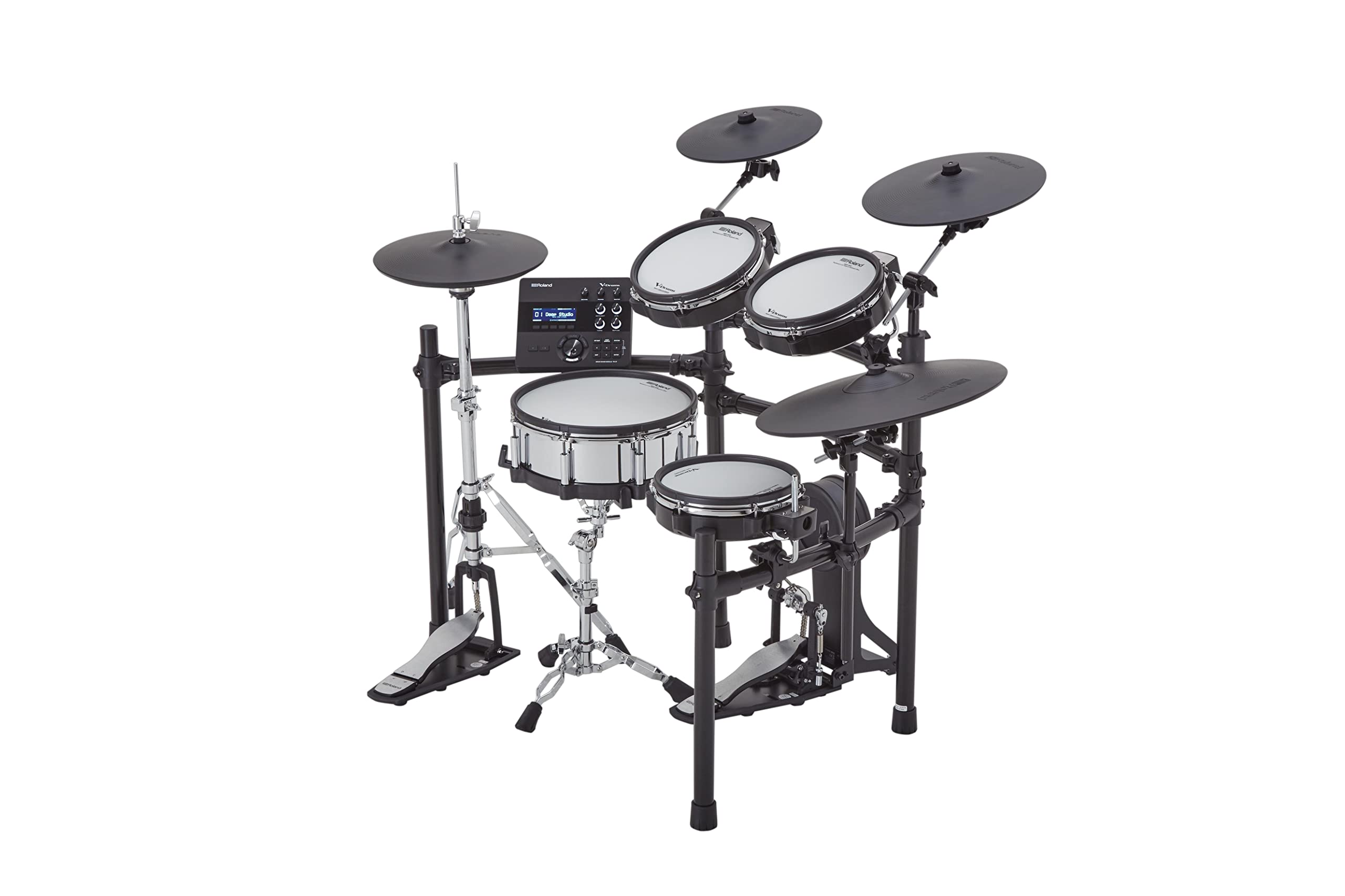 Roland Generation 2 V-Drums TD-27KV2S Electronic Drum Set Bundle with Drumstick Bag, 3.5mm Audio Cable, 3 Pairs of Drumsticks, and Austin Bazaar Polishing Cloth