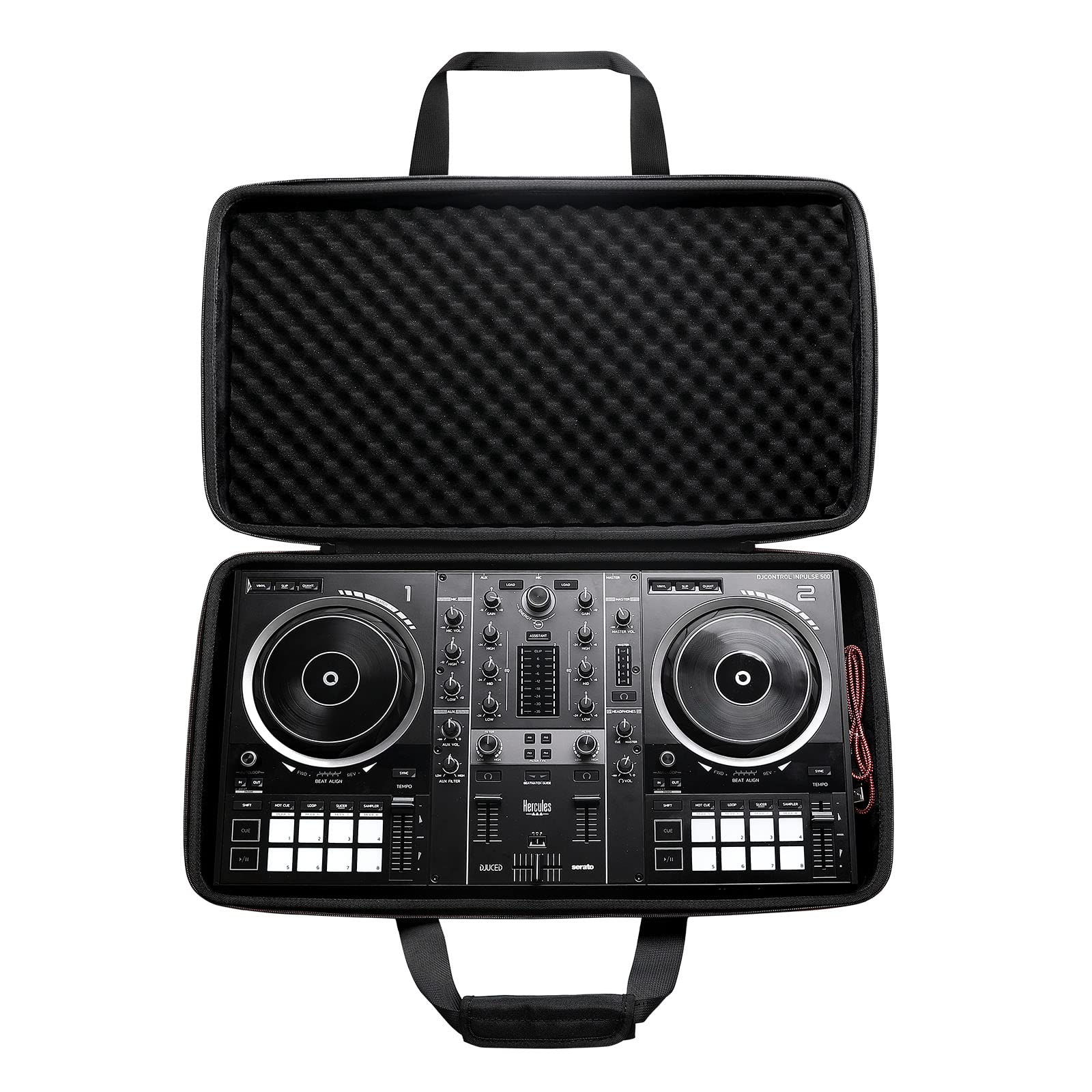 XANAD Hard Case for Hercules DJControl Inpulse 500 2-deck USB DJ controller