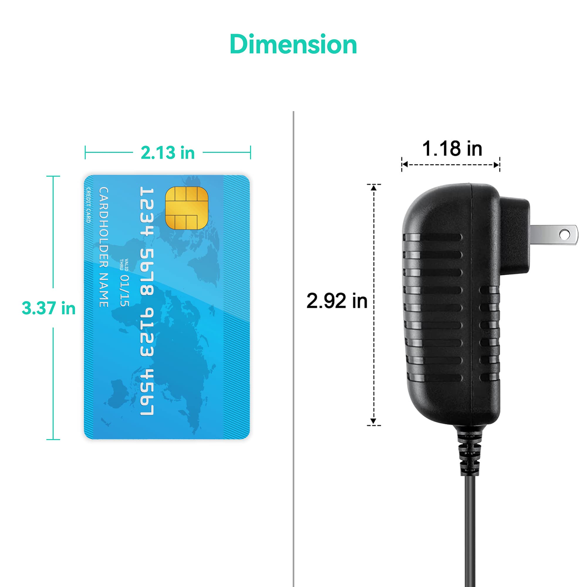 KONKIN BOO Replacement US 9V Power Supply Adapter for Simmons SD200 SD600 SD1200 Electronic Drum