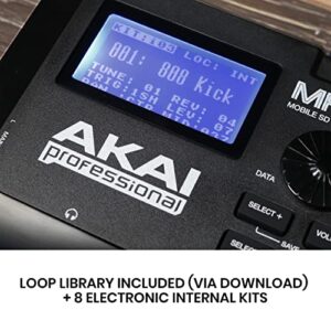 AKAI Professional MPX8 - Portable Sample Pad Controller With 8 Performance-Ready Velocity-Sensitive Pads, MIDI Connectivity & On-Board SD Card Slot