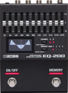 boss eq-200 graphic equalizer pedal