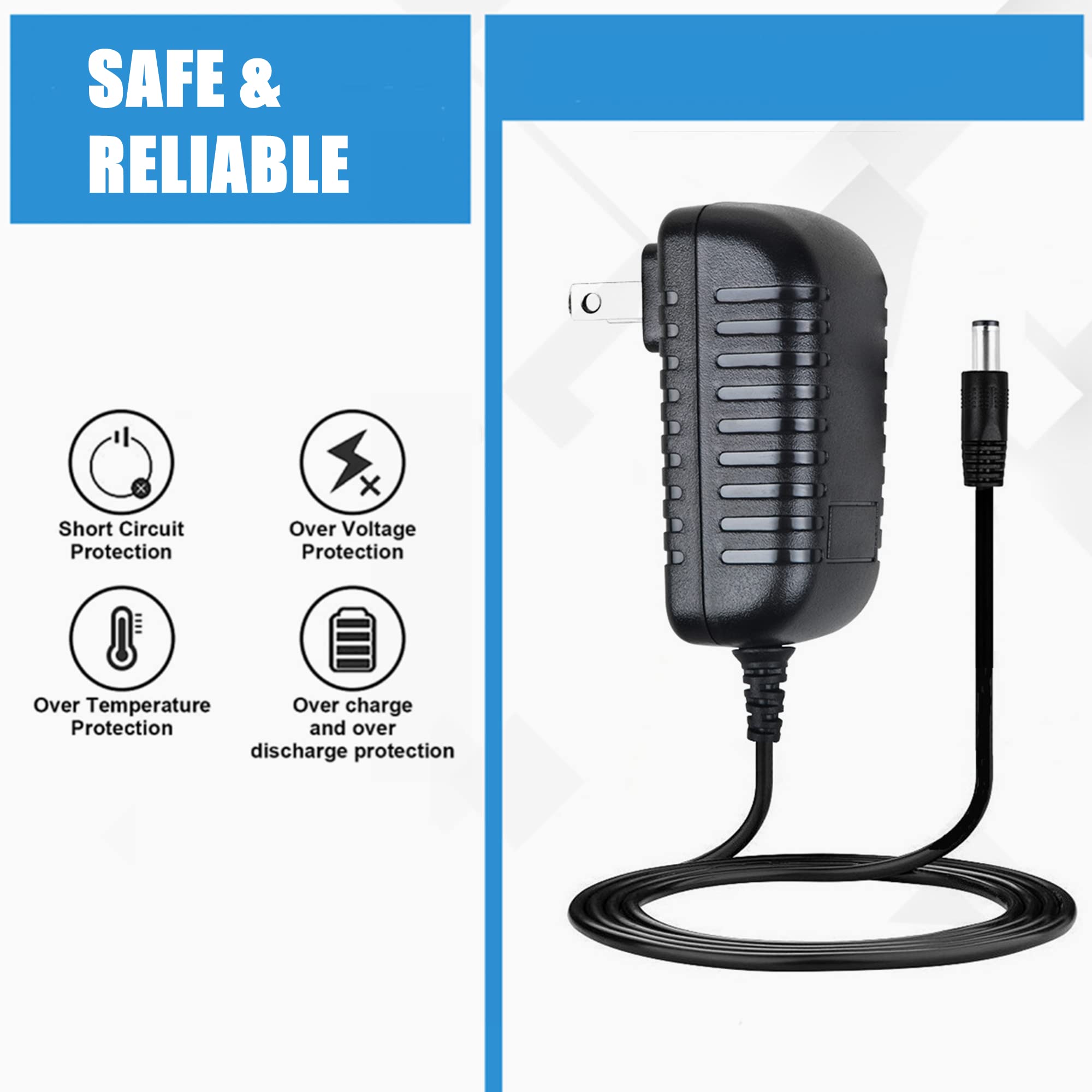 SLLEA AC Adapter Charger Replacement for Roland TR-8S Rhythm Performer Drum Machine Power Supply