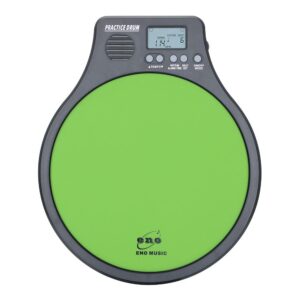 eno music rubber beginner drum practice pad with audible metronome 2 in 1 percussionists rhythm training tool