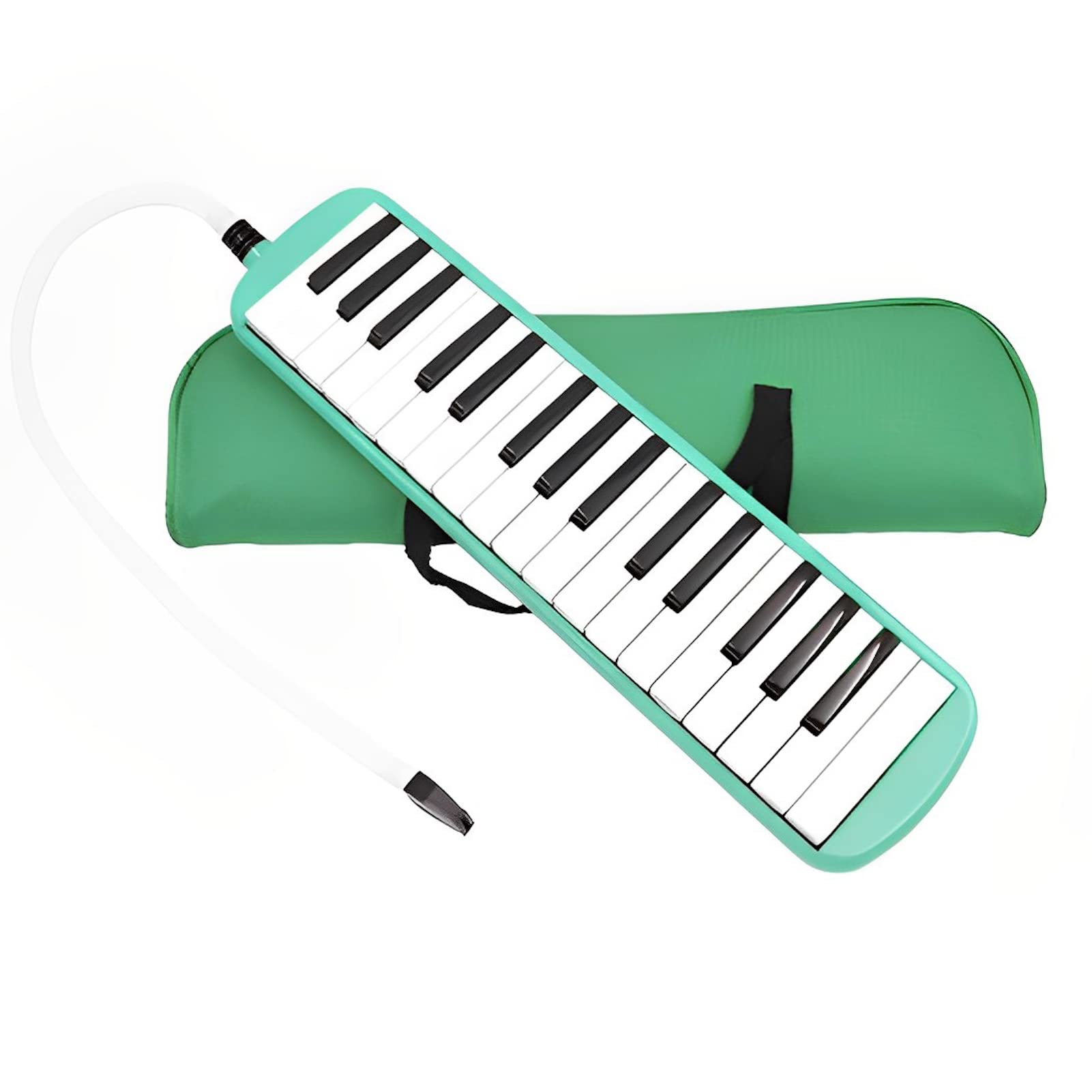 Melodica 32 Key Pianica Portable with Carrying Bag Short and Long Mouthpieces for Beginners Kids Gift