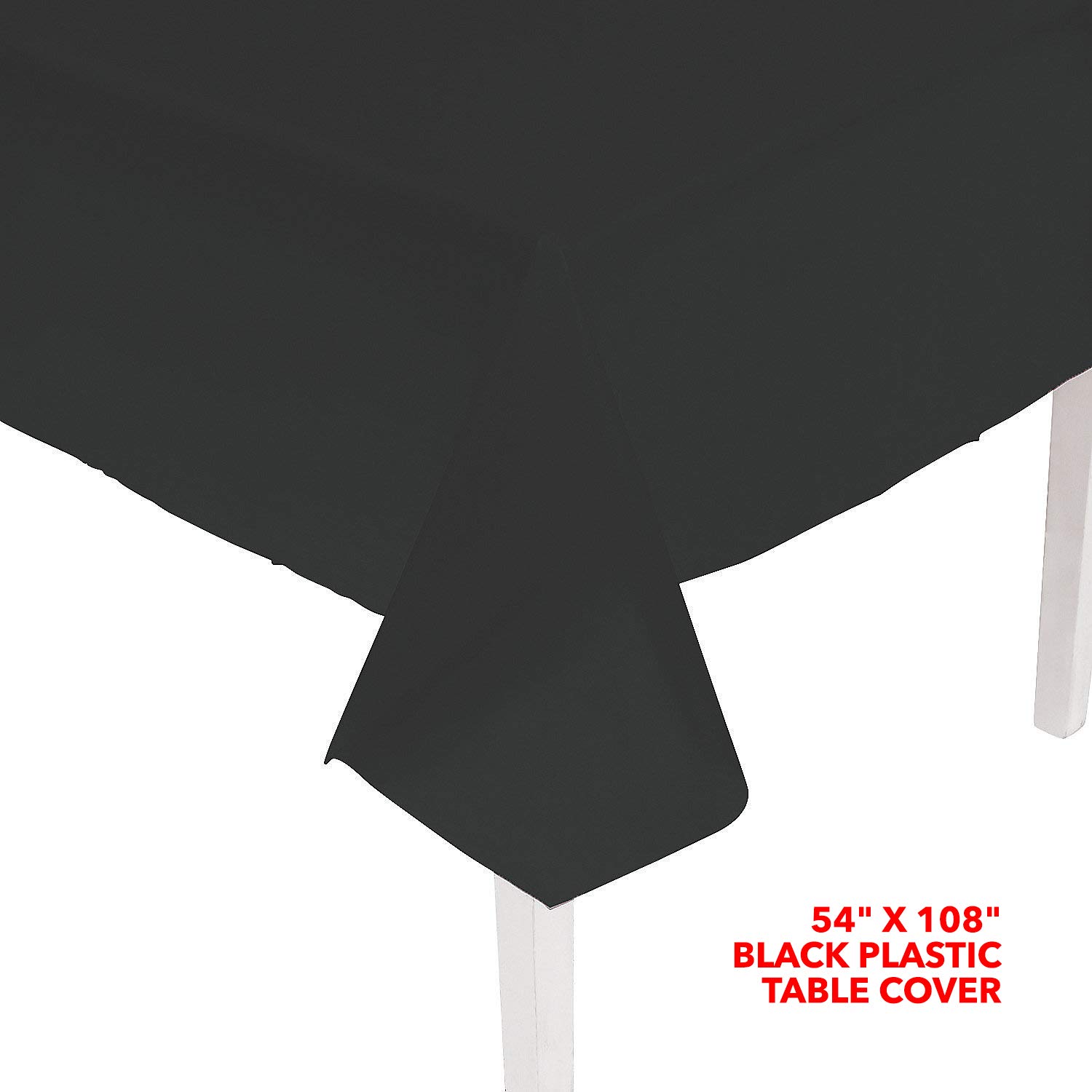 HOME & HOOPLA Ninja Party Supplies - Ninja Warrior Table Runner and Black Tablecover Set for Birthdays and Ninja-Themed Parties