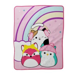 squishmallows kids bedding super soft micro raschel throw, 46 in x 60 in, by franco, prints may vary as on cloud nine pattern/do not disturb pattern