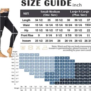 High Waisted Fleece Lined Leggings for Women No See-Through-Soft Athletic Tummy Control Black Pants for Running Yoga Workout(3 Pack Black,L-XL)